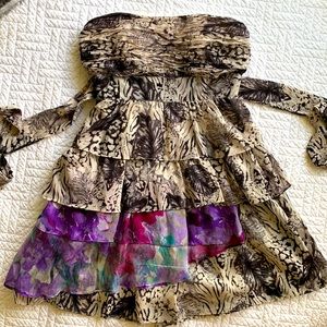 💜Strapless Marineblu mini dress - Size small